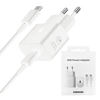 CARICABATTERIA DA RETE SAMSUNG SUPER FAST CHARGING 25W USB-C + CAVO TYPE-C EP-T2510XWEGEU