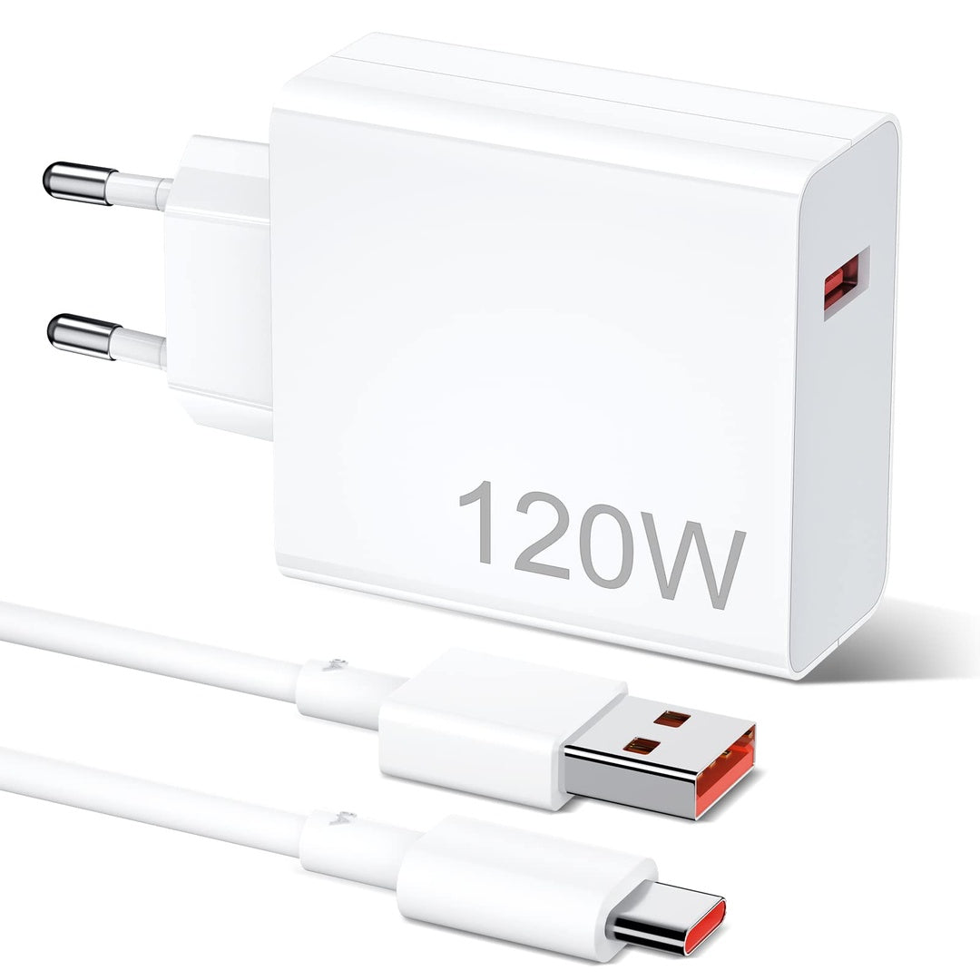CARICABATTERIA DA RETE 120W XIAOMI BHR9462EU USB-A + CAVO TYPE-C